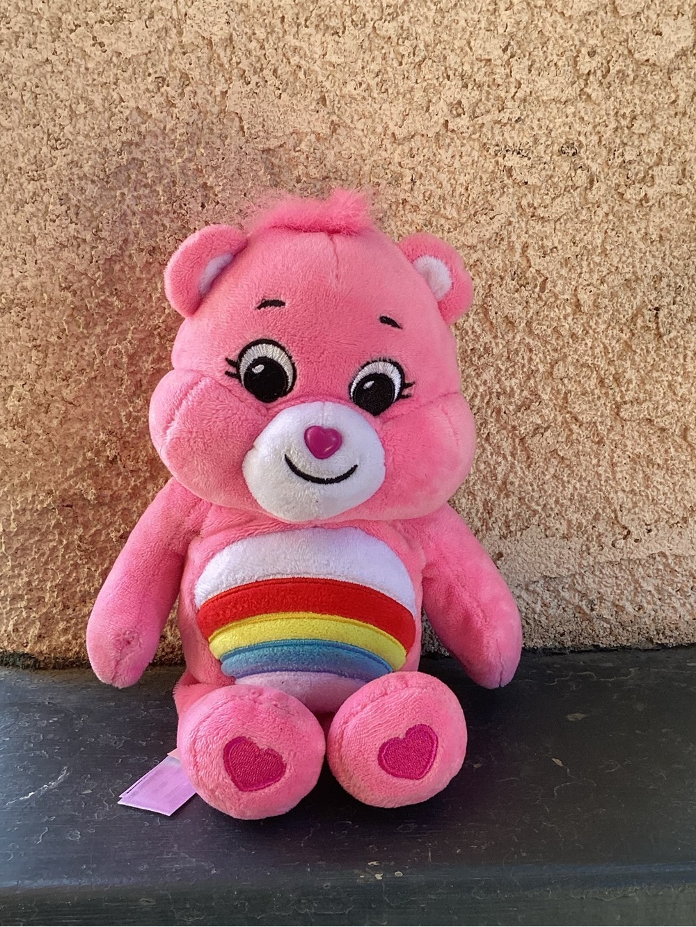 2020 Cheer Bear Pink Rainbow Care Bear Plush